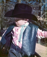 Brad as cowboy, Feb. 11, 1973