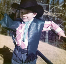 Brad as Cowboy, Feb. 11, 1973