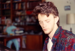 Geoff at piano, 6/1991