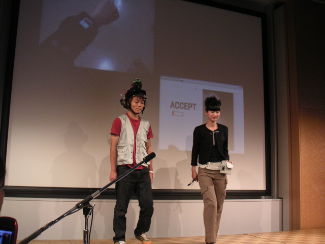 Old and new versions of life-logging system (camera moved from helmet to bag)