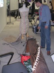 Dress that responds to midi from the Japanese Koto (harp)